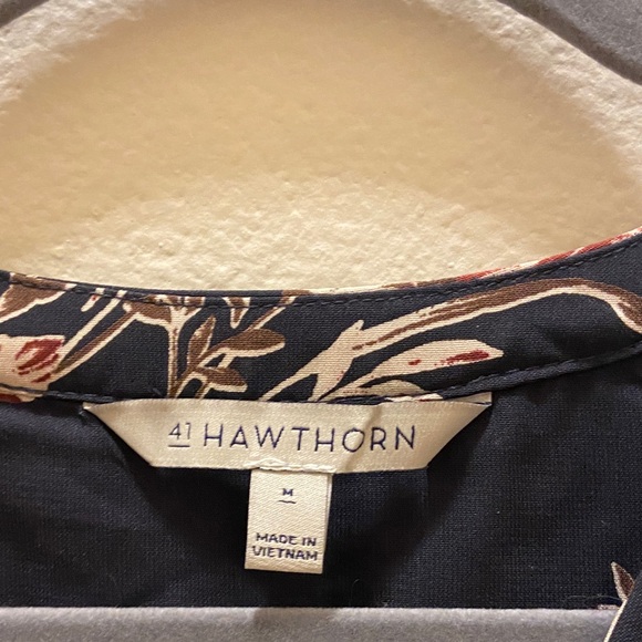 41 Hawthorn Floral Black Dress size medium - Picture 4 of 5